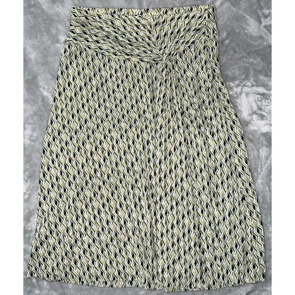 Kenneth Cole Reaction Womens S 100% Nylon Ruffled Layered Stretch Flare Skirt